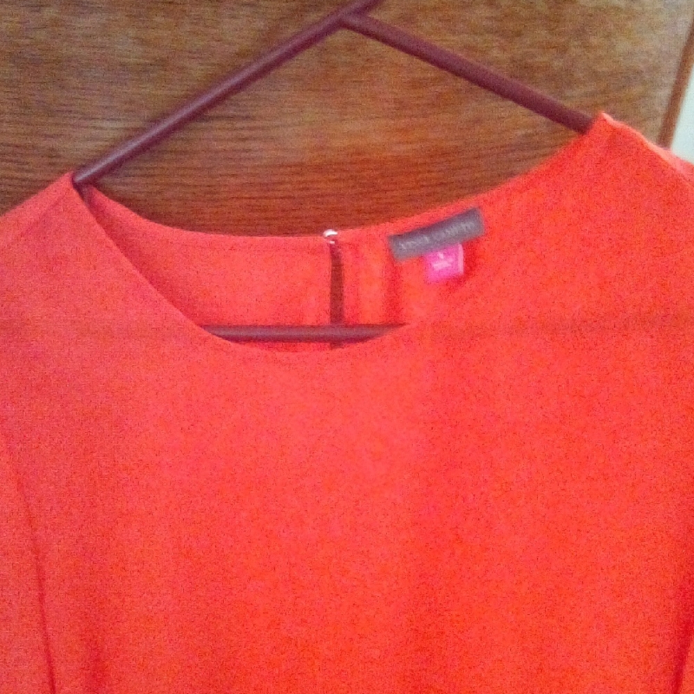 Elegant Orange Midi Dress